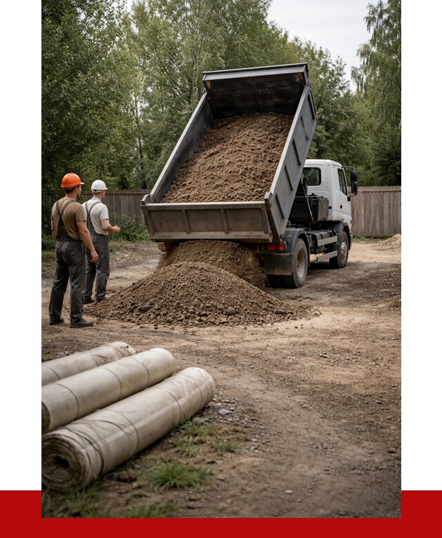 Доставка сыпучих материалов самосвалом в Малоярославец от 4344 р. | ПРОНЕРУДМлр