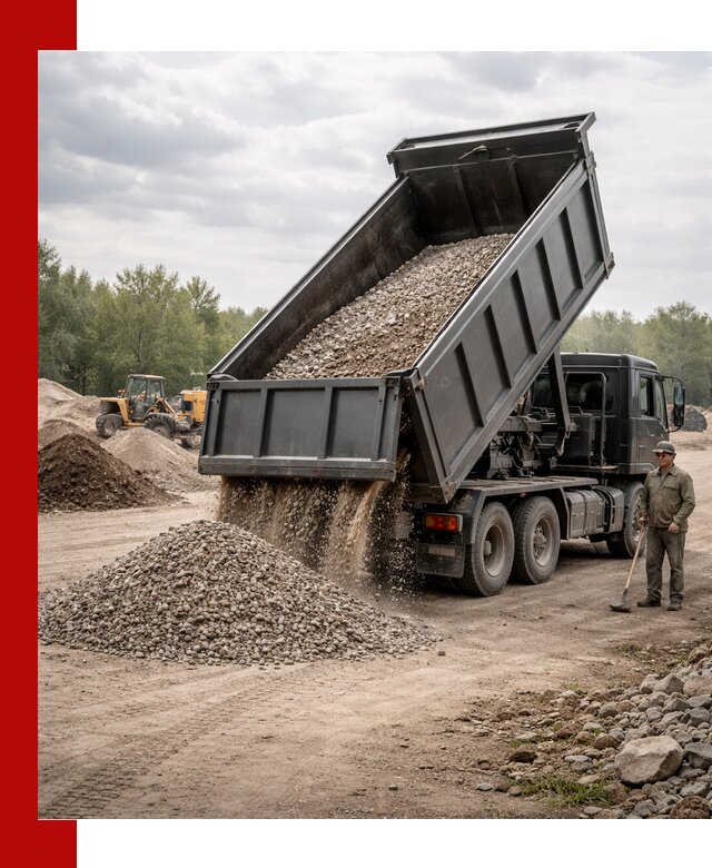 Доставка самосвалом 30 м3 по выгодным ценам в Малоярославце