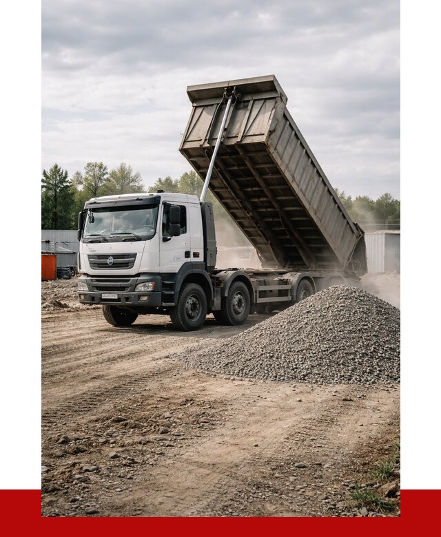 Доставка самосвалом 40 кубов в Малоярославце от 9308 р. | ПРОНЕРУДМлр