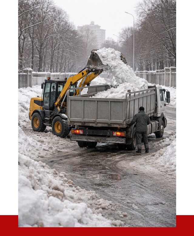 Вывоз снега с погрузкой в Малоярославце от 3620 р. ПРОНЕРУДМлр
