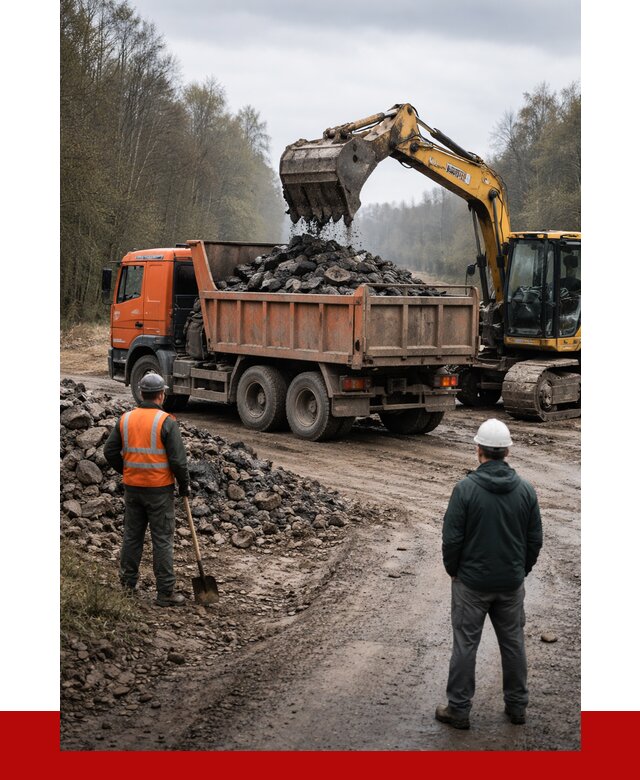 Вывоз асфальта в Малоярославце от 4654 р. самосвалом ПРОНЕРУДМлр