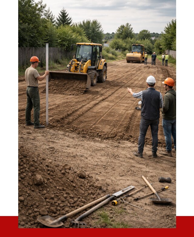 Планировка участка грунтом в Малоярославце от 4654 р ПРОНЕРУДМлр