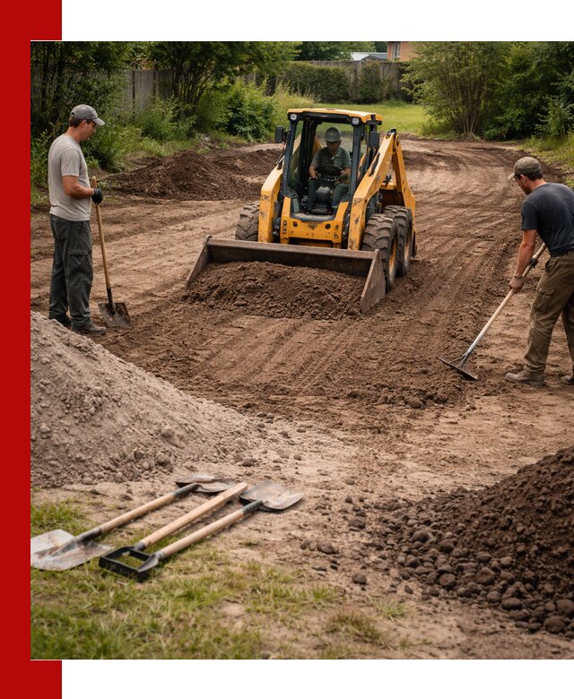 Планировка участка грунтом с вывозом и доставкой в Малоярославце